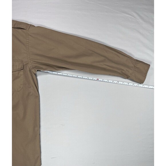 Cabela's Safari Series Shirt M Tall Long Sleeve Utility Vented Tan - Picture 9 of 12